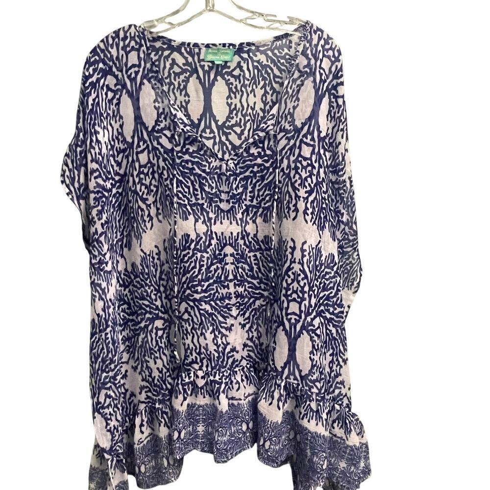 Amtica Santoria by Giacomo Cinque Top Boho One Size Tunic Cover Up Antica
